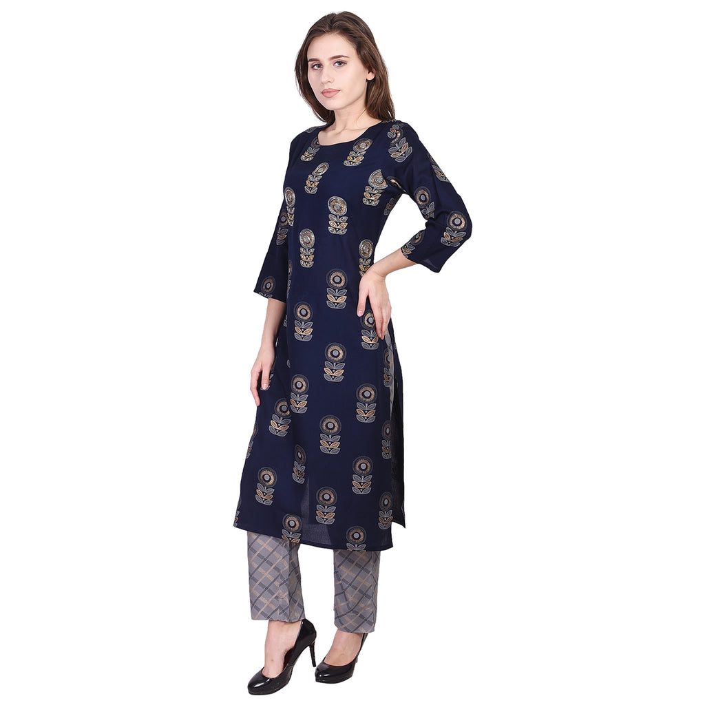 Stitched Cotton Kurti with Palazzo Pants, Occasion : Casual Wear, Pattern :  Embroidered at Rs 699 / Piece in Jaipur